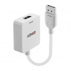 Lindy 38303 adaptador de cable de vídeo 0,095 m HDMI tipo A (Estándar) DisplayPort Blanco