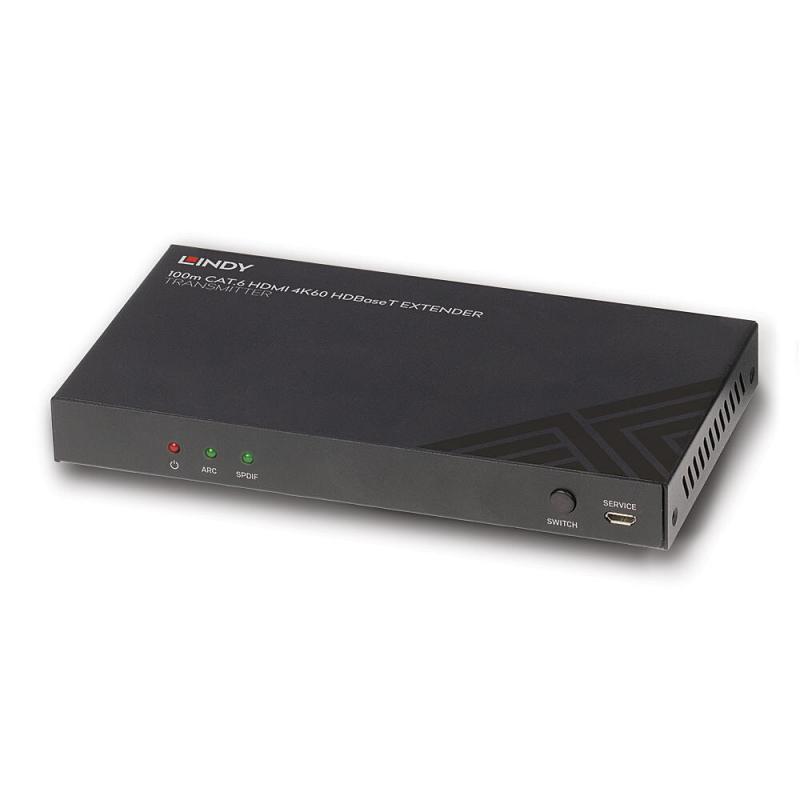 lindy-38341-extensor-audio-video-transmisor-de-senales-av-negro