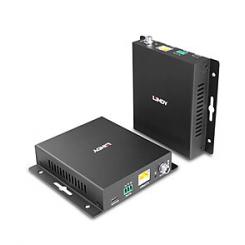 Lindy 39347 extensor audio/video Transmisor y receptor de señales AV Negro