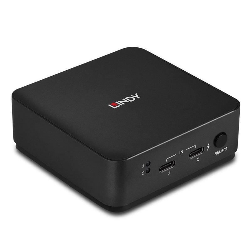 lindy-42321-interruptor-kvm-gris