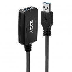Lindy 43155 cable USB USB 3.2 Gen 1 (3.1 Gen 1) 5 m USB A Negro