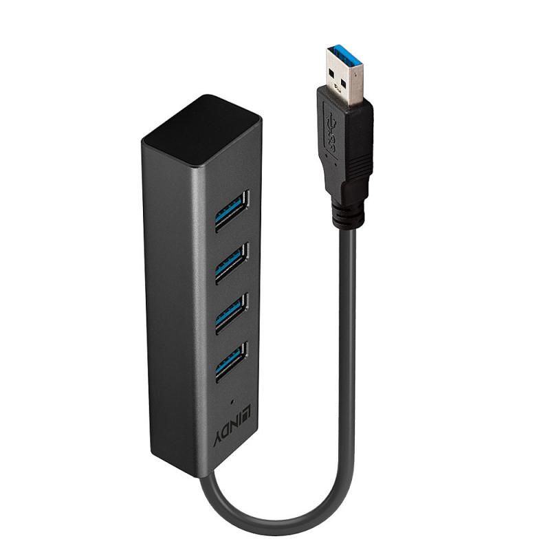 lindy-43324-hub-de-interfaz-usb-32-gen-1-31-gen-1-type-a-5000-mbit-s-negro
