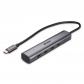 lindy-43384-hub-de-interfaz-usb-tipo-c-10000-mbit-s-gris