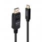 lindy-43501-adaptador-de-cable-de-video-2-m-usb-tipo-c-displayport-negro