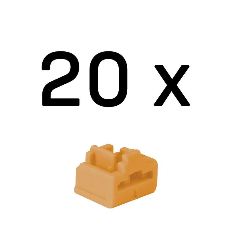 lindy-47898-bloqueador-de-puerto-rj-45-naranja-acrilonitrilo-butadieno-estireno-abs-20-piezas