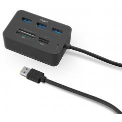 NOX Lite Reader One Alámbrico USB 3.2 Gen 1 (3.1 Gen 1) Type-A Negro