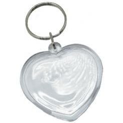 Llaveros Corazon Nief.Plastico Cristal 4