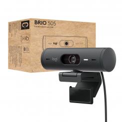 Logitech Brio 505 cámara web 4 MP 1920 x 1080 Pixeles USB Negro