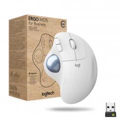 Logitech ERGO M575 for Business ratón Oficina mano derecha RF Wireless + Bluetooth Trackball 2000 DPI