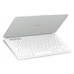 Logitech Keys-To-Go 2, teclado inalámbrico portátil para iPad con tapa integrada, estilizado y compacto, para iPad, iPhone, Mac y Apple TV, para alternar fácilmente entre dispositivos, Gris
