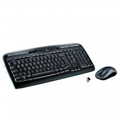 Logitech MK330 teclado Ratón incluido Oficina USB QWERTY Español Negro, Gris