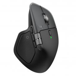 Logitech MX Master 4 for Mac, ratón Bluetooth ergonómico con respuesta háptica avanzada, desplazamiento ultrarrápido, carga USB-C, macOS, iPadOS, Windows Space Black