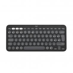 Logitech Pebble Keys 2 K380s teclado RF Wireless + Bluetooth QWERTY Español Grafito