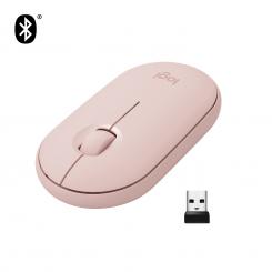 Logitech Pebble M350 ratón Ambidextro RF Wireless + Bluetooth Óptico 1000 DPI
