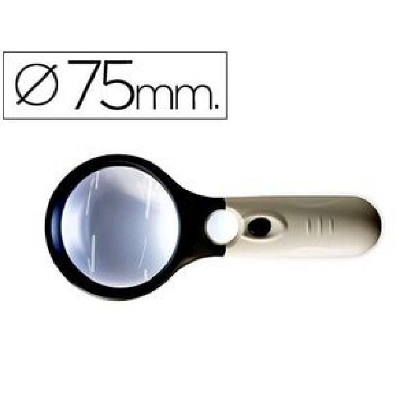 lupa-electrica-q-connect-kf18752-aro-abs-75-mm-3-aumentos-3-bombillas-led