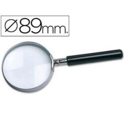 Lupa Q-CONNECT cristal aro metalico mango plastico negro 90 mm