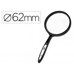 Lupa Q-CONNECT cristal bifocal 62 mm mango curvo