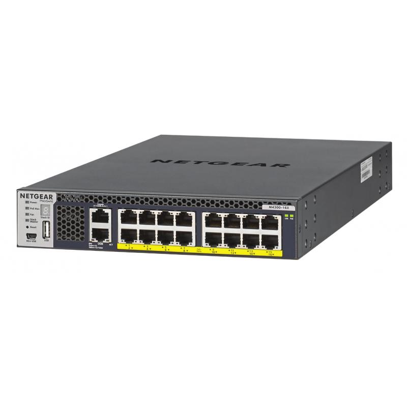 m4300-16x-gestionado-l3-10g-ethernet-100-1000-10000-energia-sobre-ethernet-poe-1u-negro