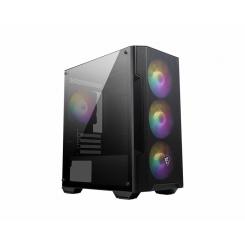 MSI MAG FORGE M100A carcasa de ordenador Micro Torre Negro, Transparente