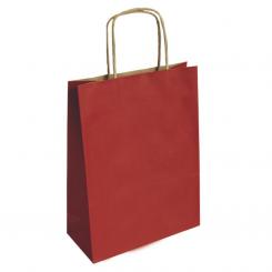 MAKRO PAPER Bolsa Papel 25*10*32 Kraft Rojo S