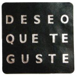 MAKRO PAPER Etiquetas Deseo T Guste 500U Neg/Plat