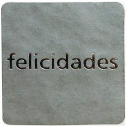 MAKRO PAPER Etiquetas Felicidades Plata Cast 500U