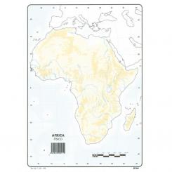 Makro Paper Mapa Mudo Africa Fisico