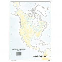Makro Paper Mapa Mudo America Norte Fisico