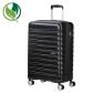 Maleta rígida Flash Line American Tourister/Samsonite de 67cm. Con ruedas dobles. Con candado de combinación con función TSA y tirador de doble tubo. Medidas 300X460X670mm. Color negro.