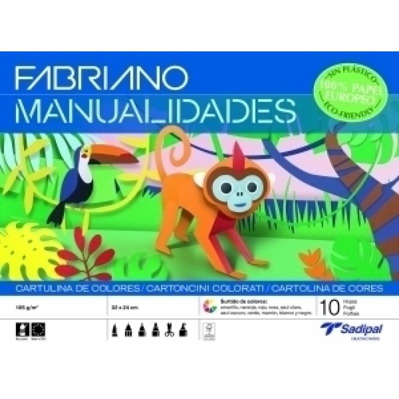 MANUALIDADES CARTULINAS COLOR - Bloc - 10 h.