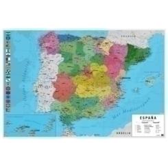 Mapa Erik Mural 61X91,5 Cm Fisico/Politico España