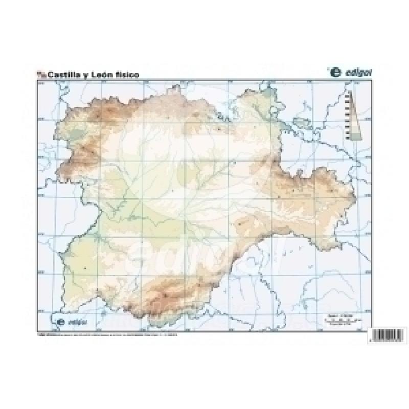 mapa-mudo-edigol-color-fisico-castilla-leon