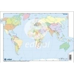 Mapa Mudo Edigol Color Politico Mundo