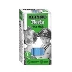 Maquillaje Alpino Fiesta Face Stick Barra De 5 Gr. Azul Cian
