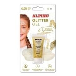 Maquillaje Alpino Glitter Metalico Oro Blister De 1
