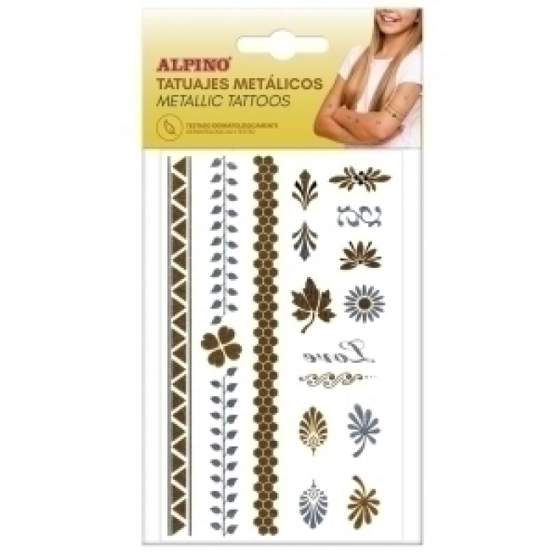 maquillaje-alpino-tatuajes-temporales-metalicos-oro-y-plata
