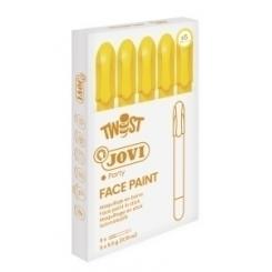 Maquillaje Jovi Barra Twist Make De 5,5 G Caja De 5 Amarillo