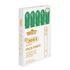 Maquillaje Jovi Barra Twist Make De 5,5 G Caja De 5 Verde