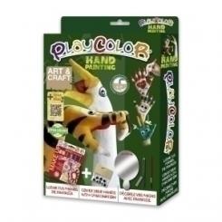 Maquillaje Playcolor Make Up Basic Pack  Hand Painting (Maquillaje + Make Up Liner + Pincel + Espejo Infantil)