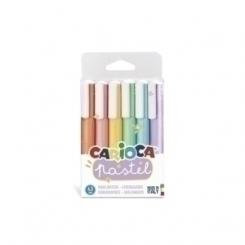 Marcador Carioca Pastel Surtido Blister De 6 Surtido