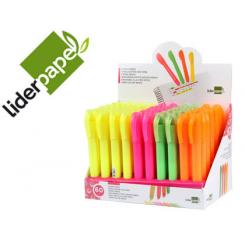 Marcador de cera gel LIDERPAPEL fluorescente expositor de 60 unidades colores surtidos