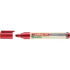 Edding 29 Marcador EcoLine para pizarras blancas punta biselada. Trazo de 1 - 5 mm. Color rojo