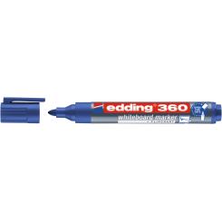 Edding 360 Marcador para pizarras blancas con punta redonda. Trazo: 1,5-3 mm. Color azul