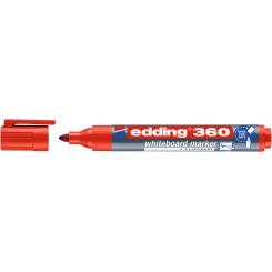 Edding 360 Marcador para pizarras blancas con punta redonda. Trazo: 1,5-3 mm. Color rojo