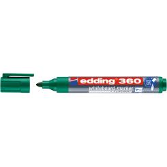 Edding 360 Marcador para pizarras blancas con punta redonda. Trazo: 1,5-3 mm. Color verde