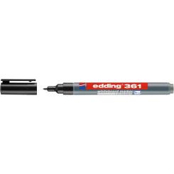 Edding 361 Marcador para pizarras blancas con punta redonda. Trazo: 1 mm. Color negro