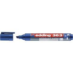 Edding 363 Marcador para pizarras blancas con punta biselada. Trazo: 1,5 mm. Color azul