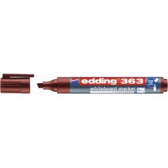 Edding 363 Marcador para pizarras blancas con punta biselada. Trazo: 1,5 mm. Color marrón