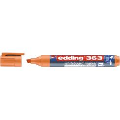 Edding 363 Marcador para pizarras blancas con punta biselada. Trazo: 1,5 mm. Color naranja