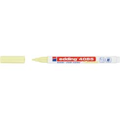 Edding 4085 Marcador de tiza líquida para vidrio y superficie no porosa. Con punta redonda.Trazo: 1-2 mm. Color amarillo pastel